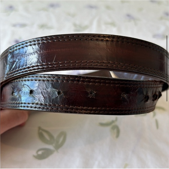 Vintage Genuine Eel Skin Belt - Picture 5 of 13